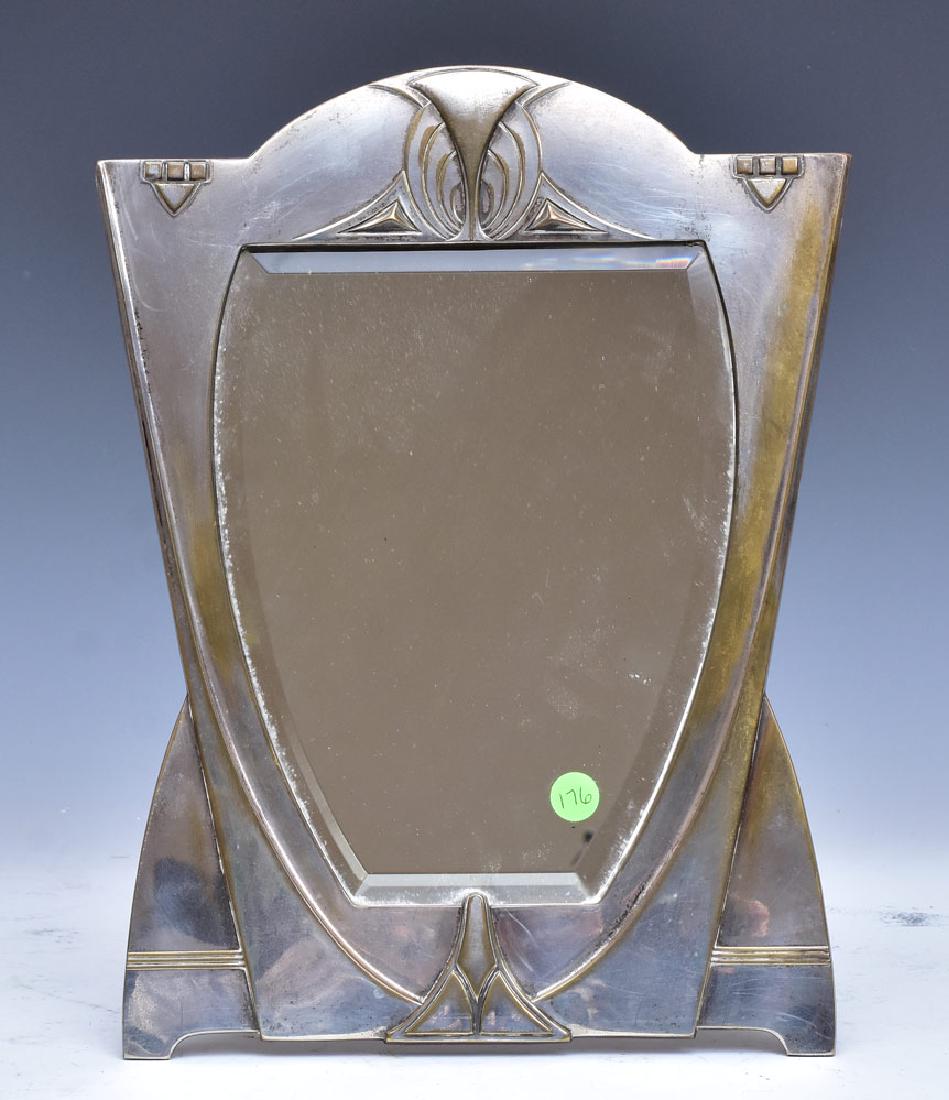 Art Deco Silver Plated Table Mirror (1 of 4)