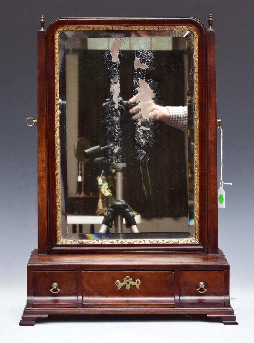George III Mahogany Dressing Mirror (1 of 1)