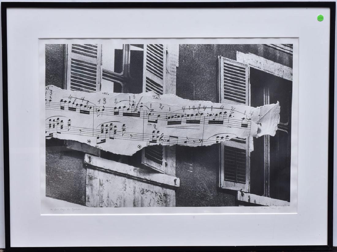 Mari Mahr Photograph: A Few Days in Geneva 21" x 31" (sight) signed and dated 1985 lower right titled lower left, from an edition of 5