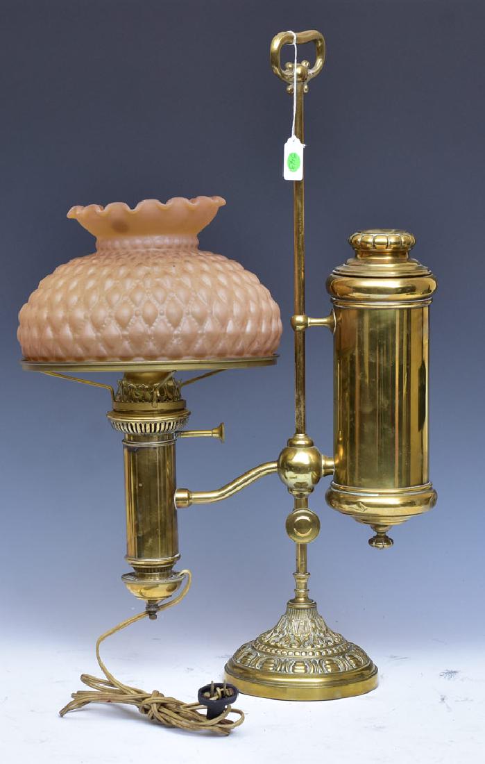 Victorian Brass Student Lamp (1 of 1)