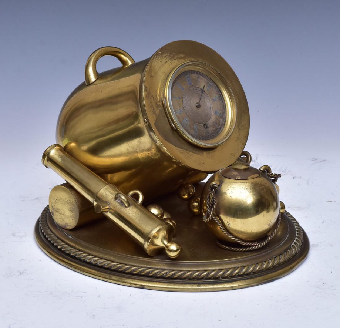 Brass Cannon Clock (1 of 3)