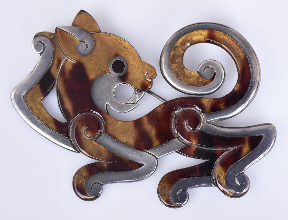 Sterling Silver Panther Brooch (1 of 3)