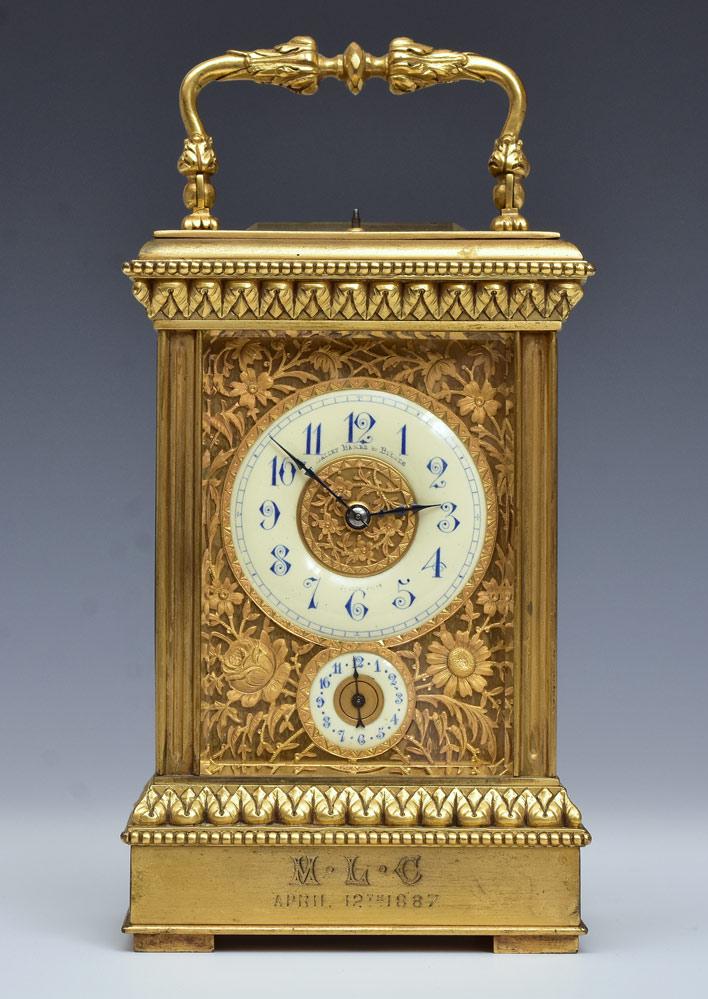 French Bronze Carriage Clock (1 of 6)