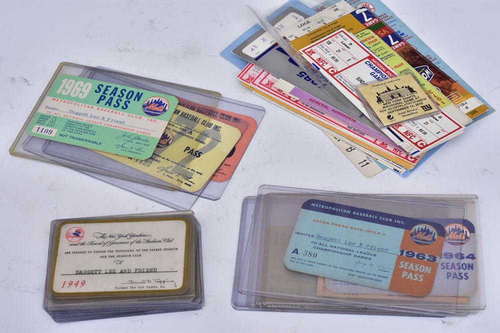Collection of Yankee and Mets Press Passes (1 of 2)