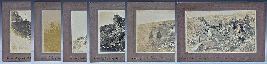 Group of 6 California Gold Mining Cabinet Cards (1 of 7)
