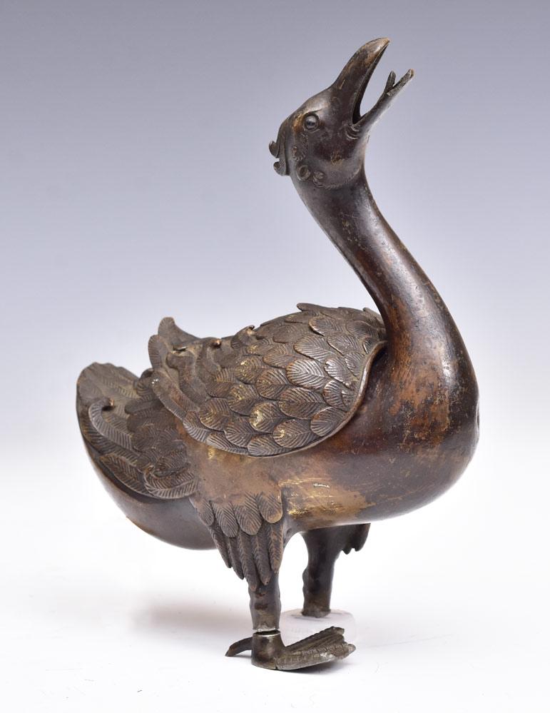 Two Early Chinese Bronze Duck Censors (1 of 9)