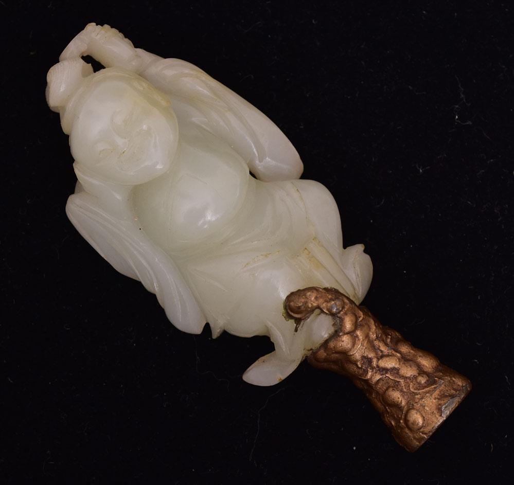 Chinese Jade Figural Finial (1 of 8)