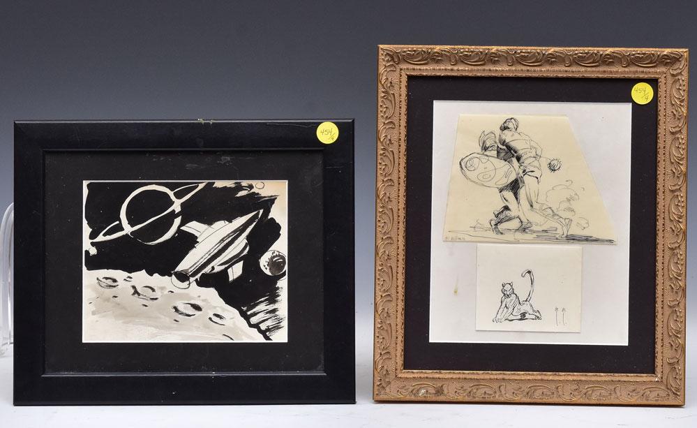 Group of Comic Book Art Studies (1 of 3)