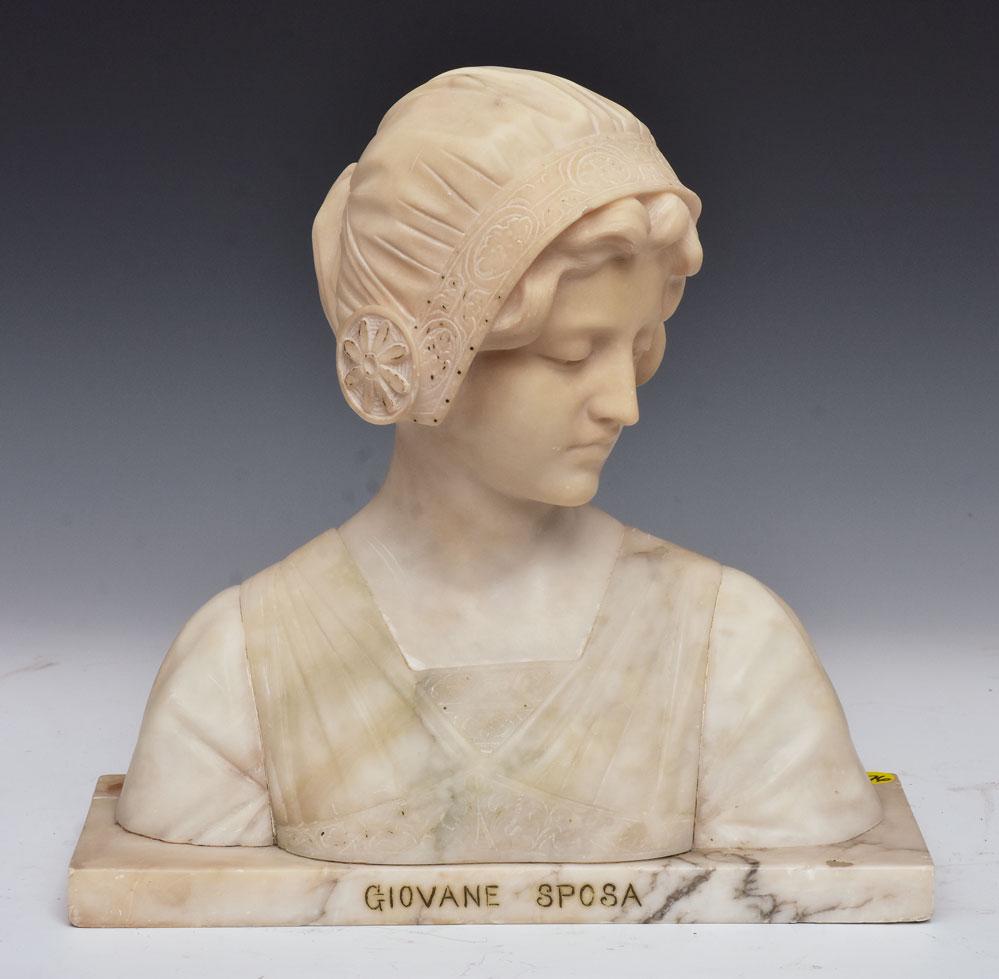 Italian Alabaster Bust (1 of 1)