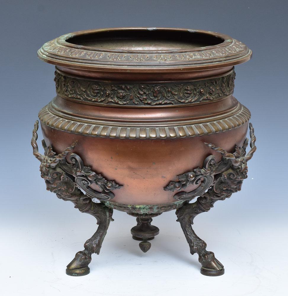 Impressive Victorian Copper Jardinaire (1 of 3)