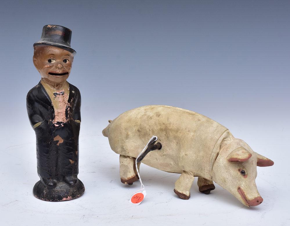 French Wind Up Toy Pig (1 of 1)