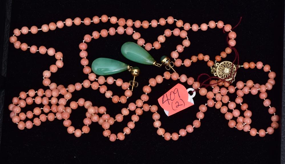 14k Gold Jade Earrings (1 of 1)