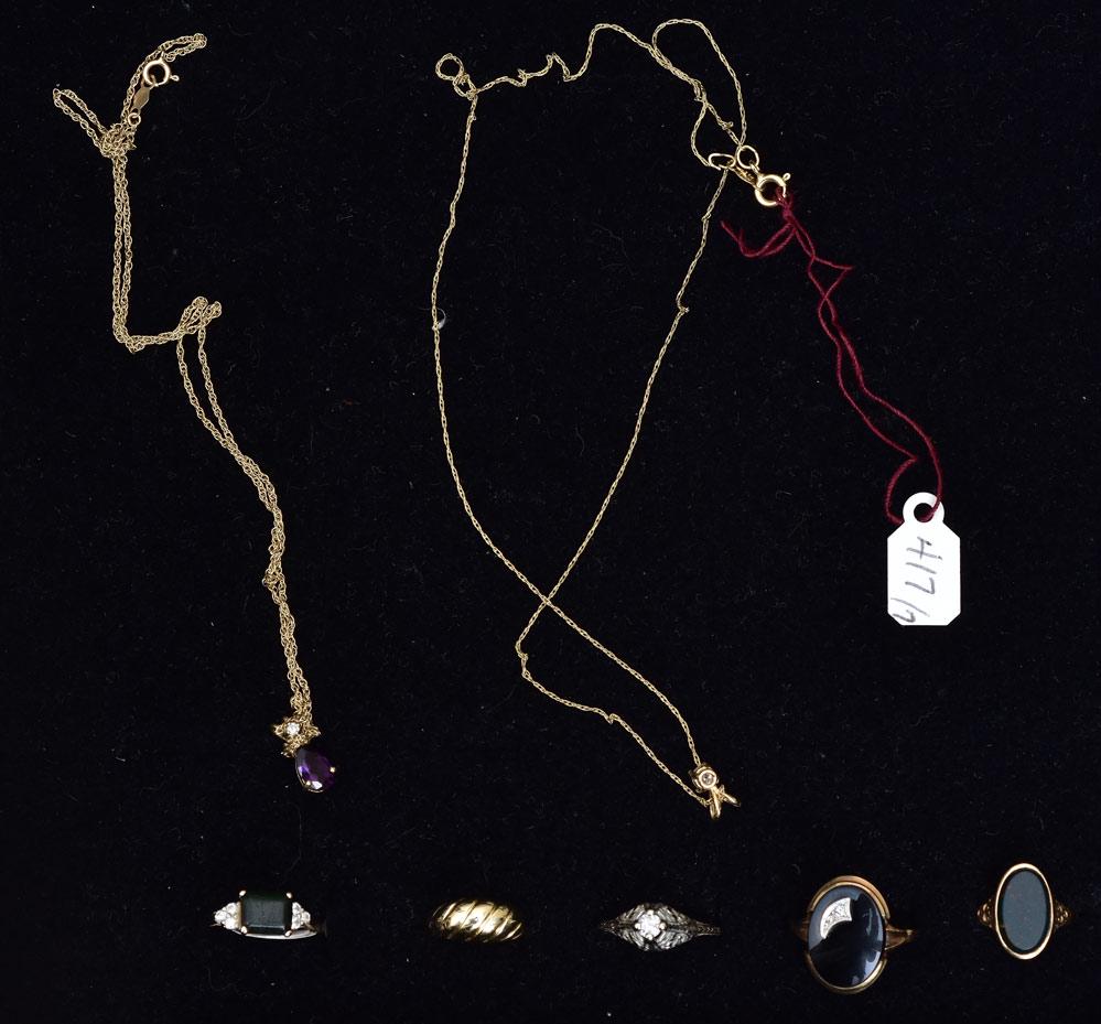 Group of 10k and 14k Gold Jewelry (1 of 1)