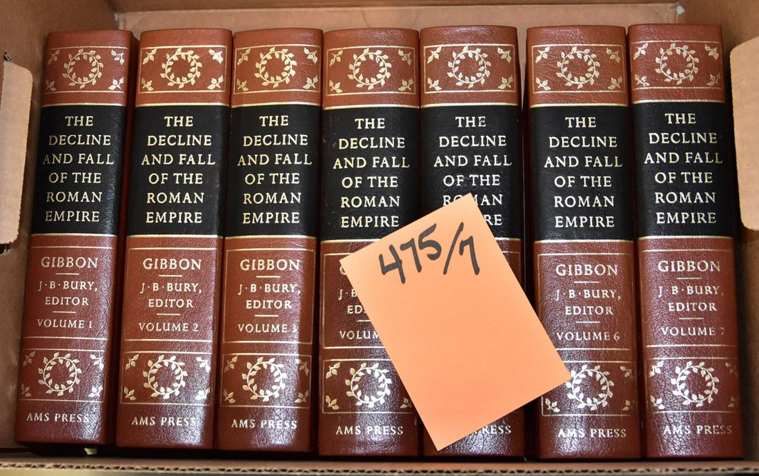 The Rise And Fall Of The Roman Empire: volumes 1-7 By J. B. Bury published by Methuen & Co., Ltd, London, 1914