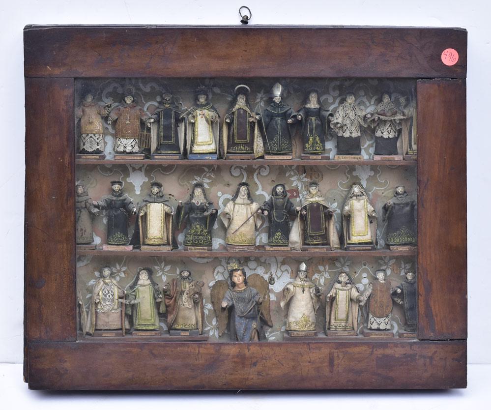 Continental School Carved Miniature Saints (1 of 2)