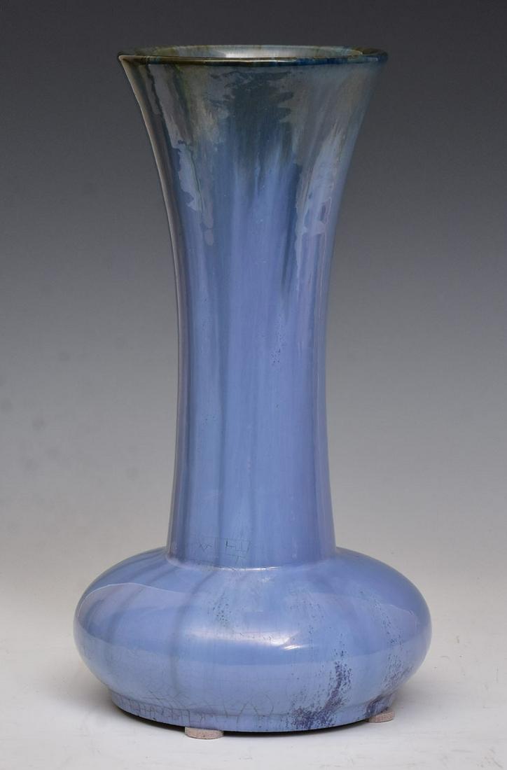 Fulper Blue Crystalline Glazed Vase (1 of 2)