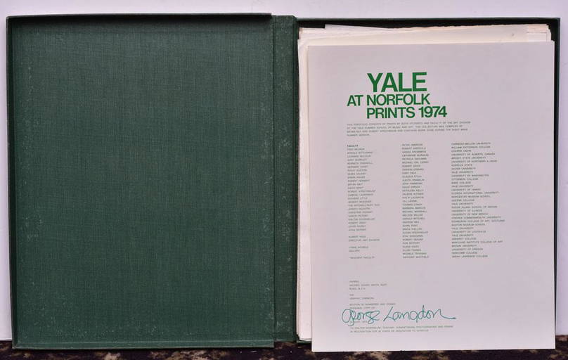 Yale At Norfolk Print Portfolios 1972 1975