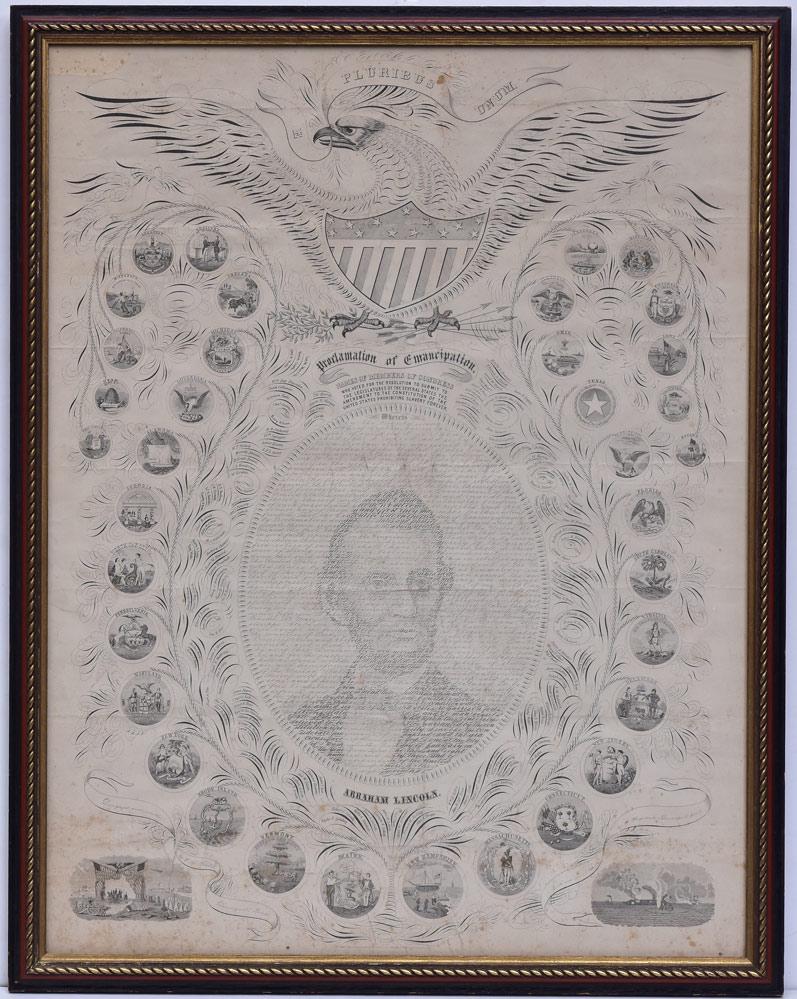 Abraham Lincoln Emancipation Calligraphy (1 of 2)