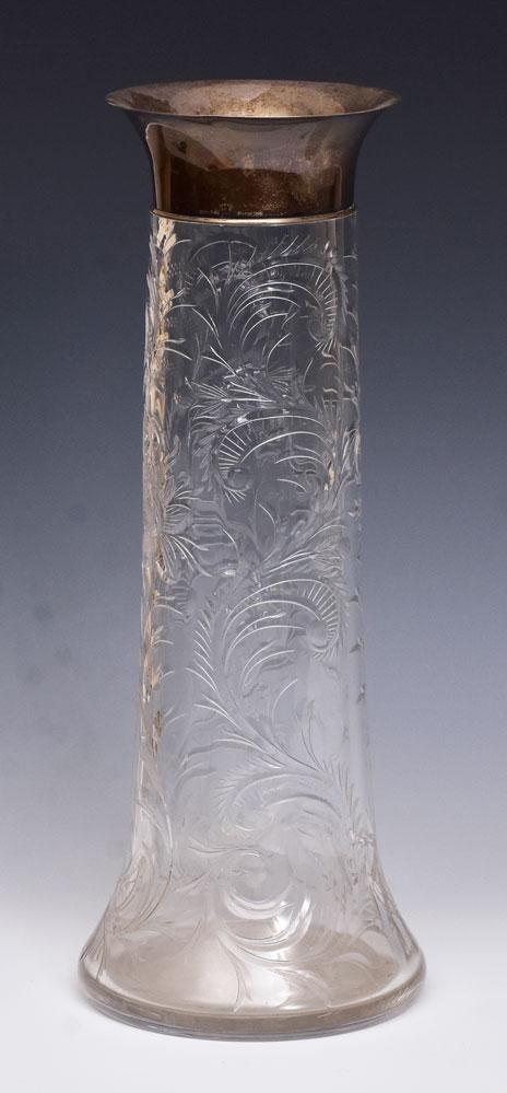 Hawkes Etched Crystal Vase (1 of 2)