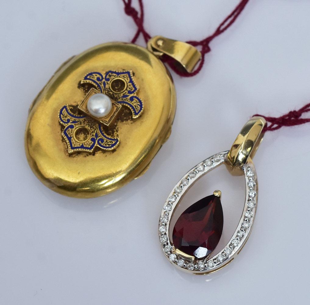 Two 14k Gold Pendants (1 of 1)