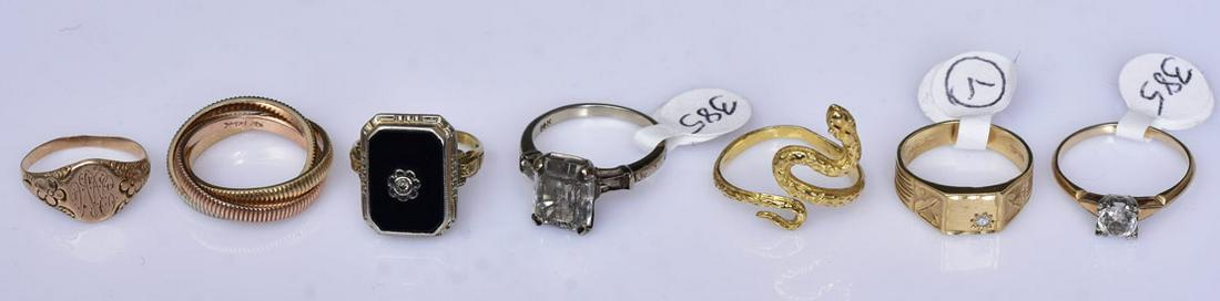 Group of 10K and 14k Gold Rings (1 of 1)