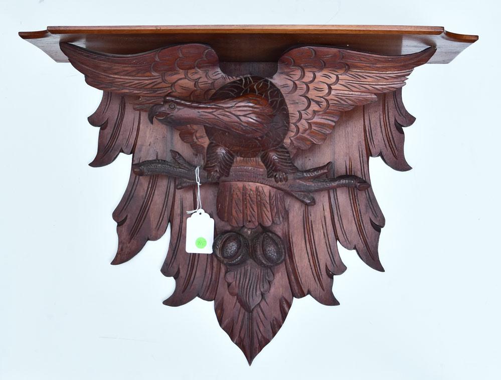 Victorian Carved Eagle Wall Bracket (1 of 2)