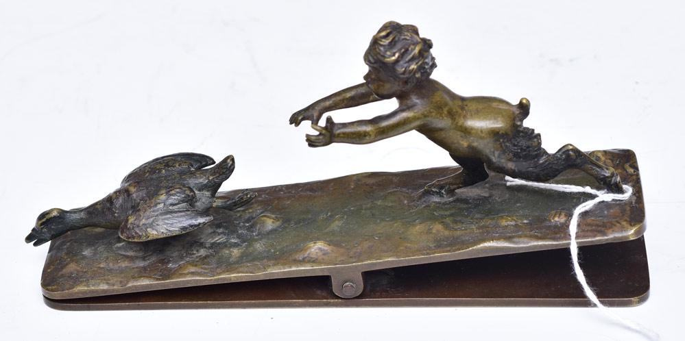 Victorian Bronze Desk Clip (1 of 2)