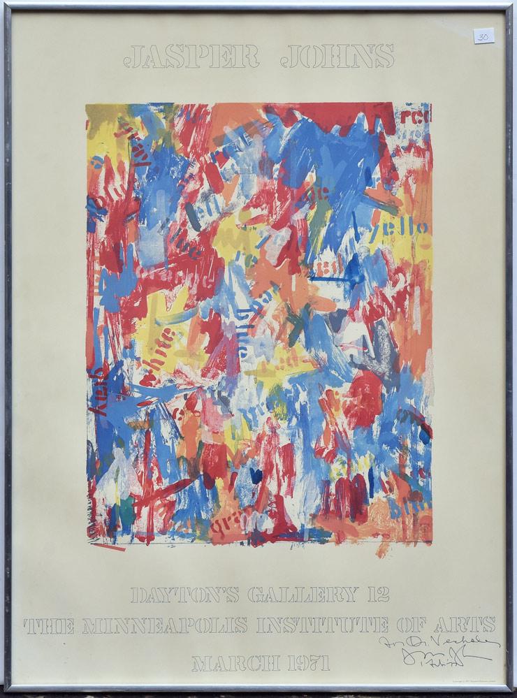 Jasper Johns Signed Exhibition Poster (1 of 4)