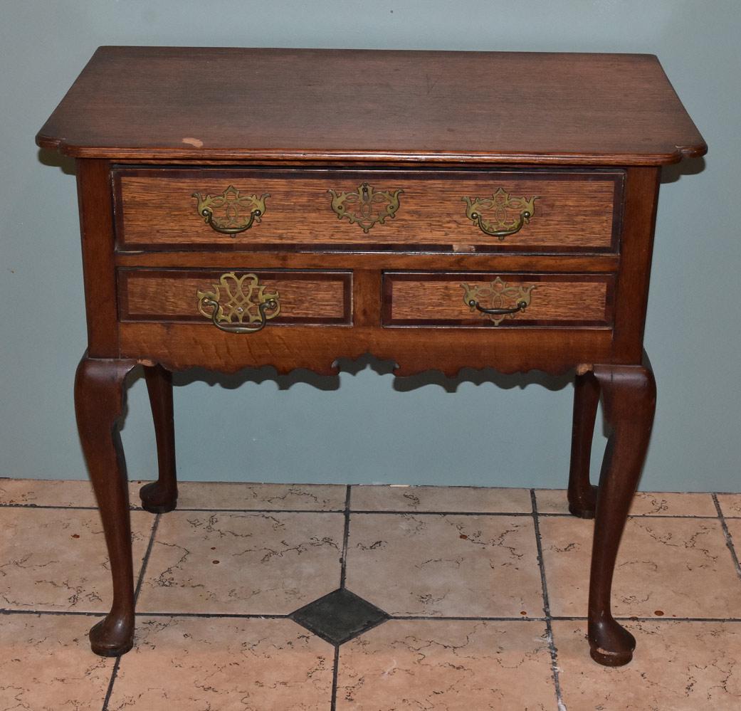 George III Oak Lowboy (1 of 1)