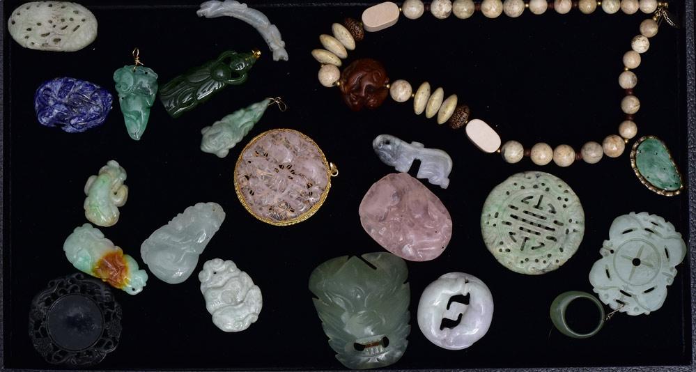 Group of Chinese Carved Pendants (1 of 1)