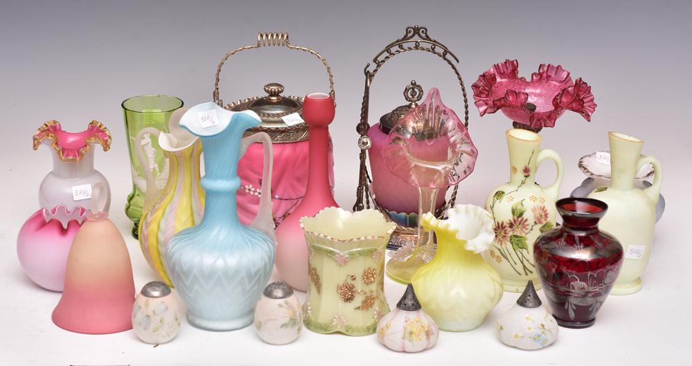 Group of Victorian Art Glass (1 of 4)