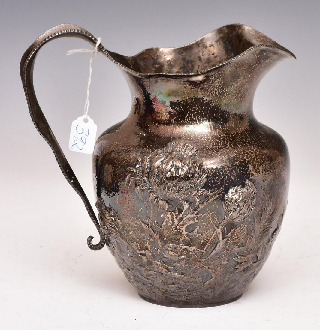 Art Nouveau Hammered Sterling Silver Pitcher (1 of 4)