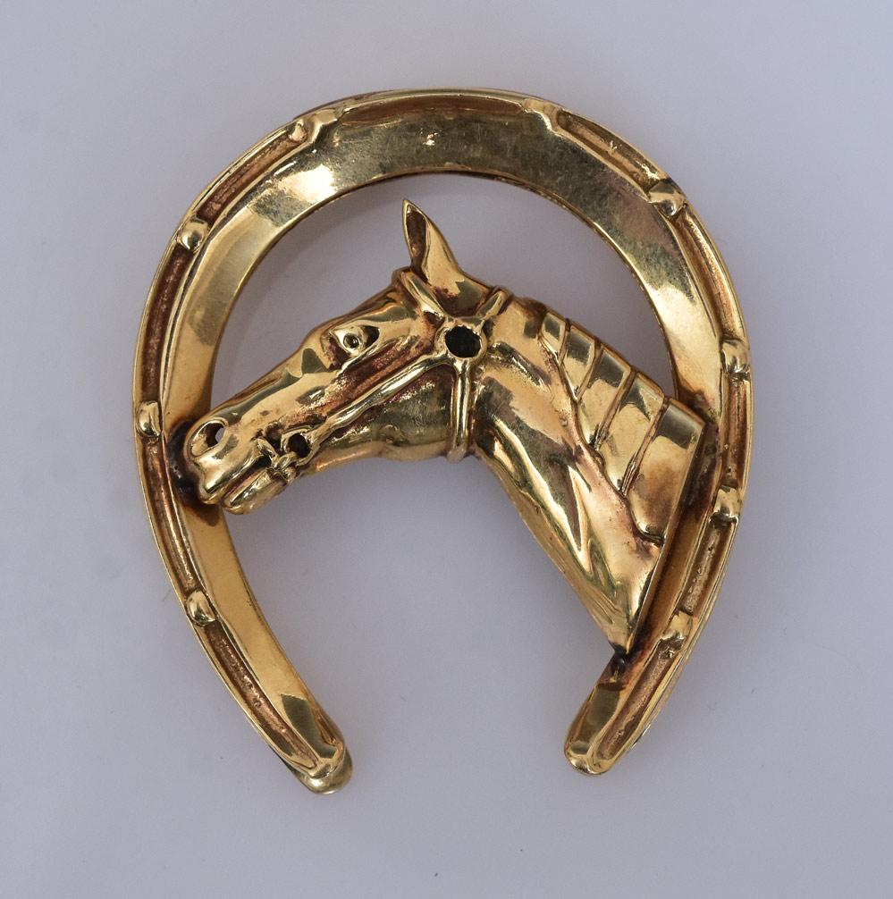 14k Gold Horse Money Clip (1 of 2)