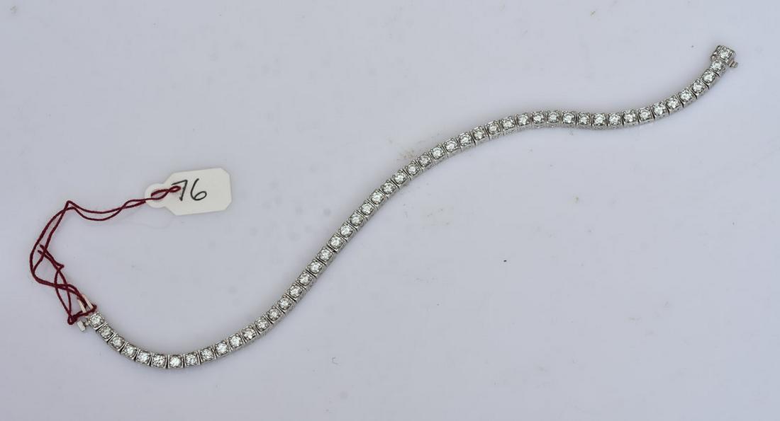 14k Gold Diamond Tennis Bracelet (1 of 1)