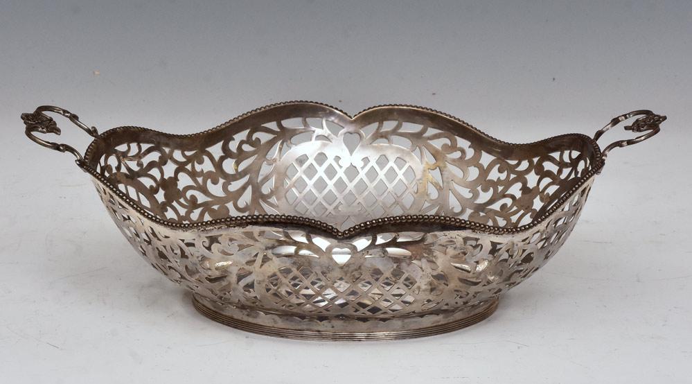 Dutch Silver Cake Basket (1 of 4)