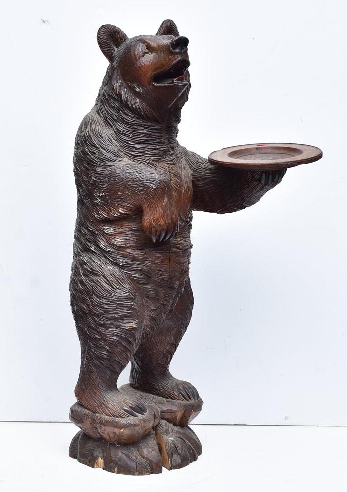 Victorian Black Forest Carved Bear (1 of 5)