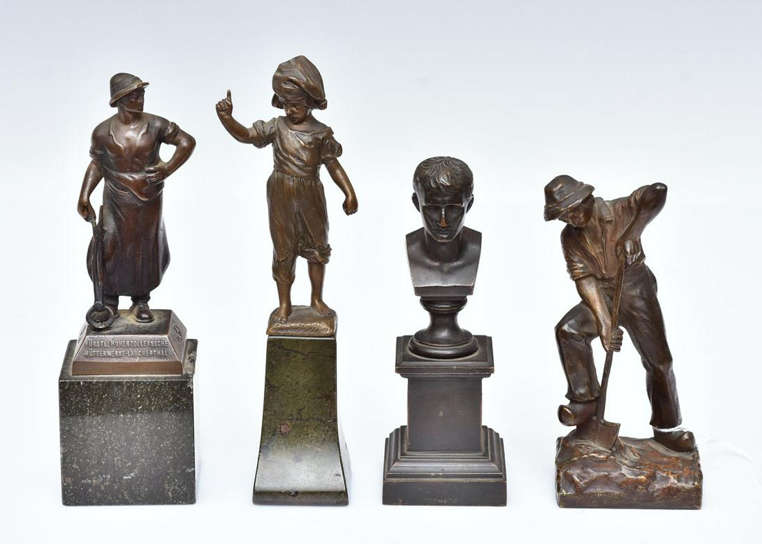 Four Figural Cabinet Bronzes (1 of 2)