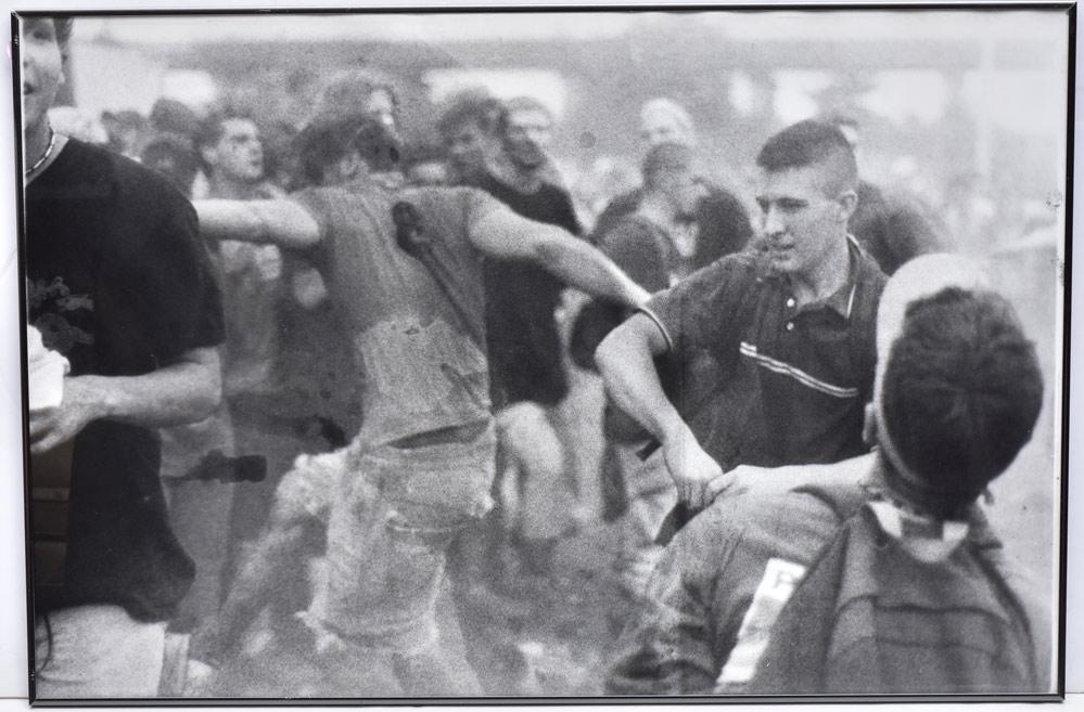 Janine Gordon Photographs (3): "Jason", 1998 16" x 20" silver gelatin print "Dosny Pits", I am a Human Bomb, 2002 24" x 36" silver gelatin print, artist proof "Jamin In Motion", 2008
