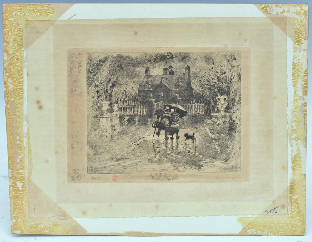 Felix Buhot Etching (1 of 2)