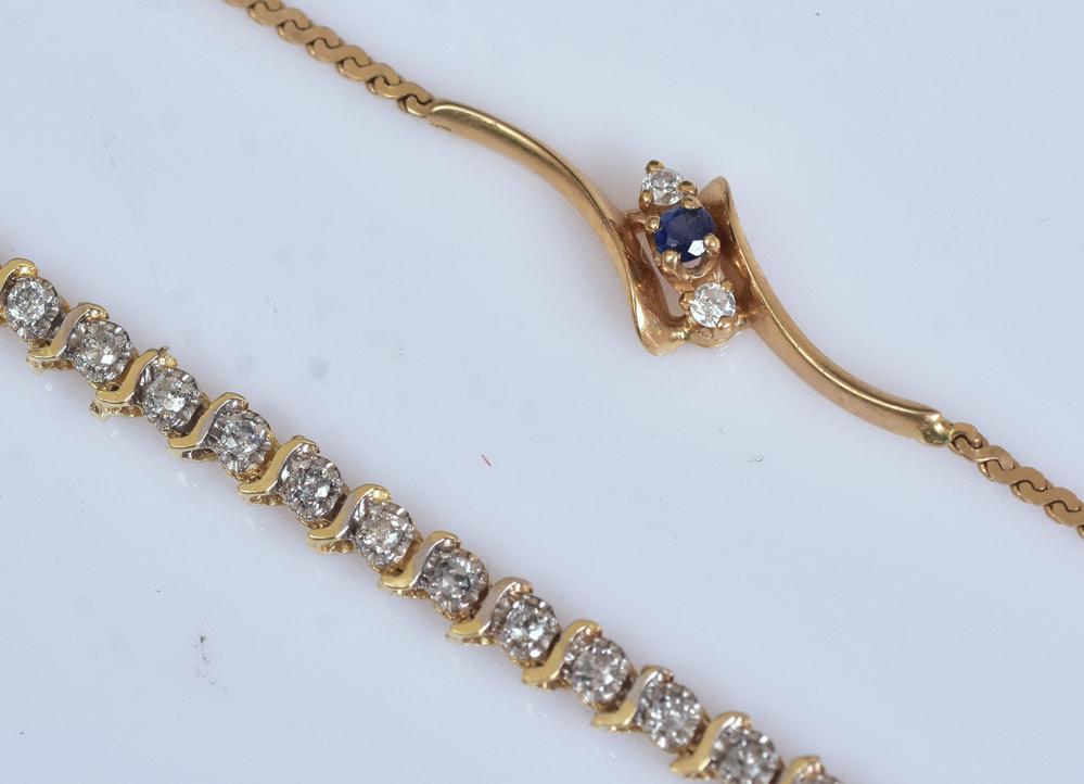 Two 14k Gold Bracelets (1 of 2)