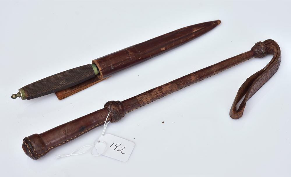 Leather Quirt/Dagger (1 of 3)