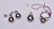 18k Gold Black Pearl and Diamond Pendant Set