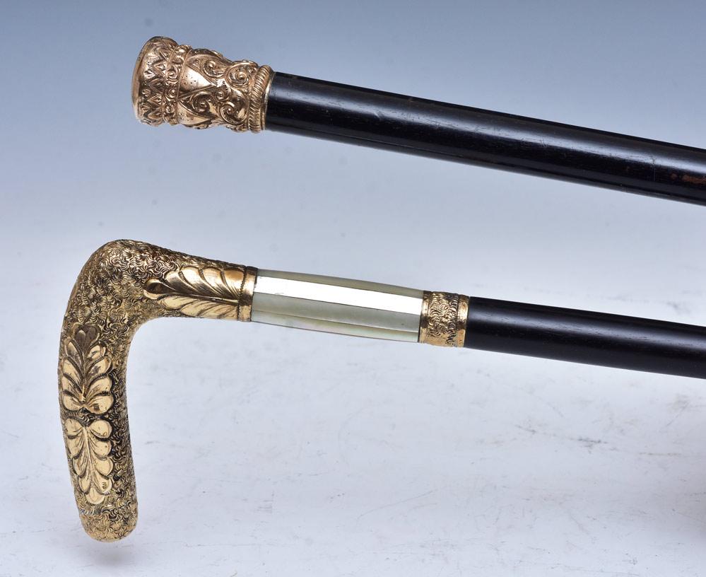 Two Victorian Gold Filled Canes (1 of 2)