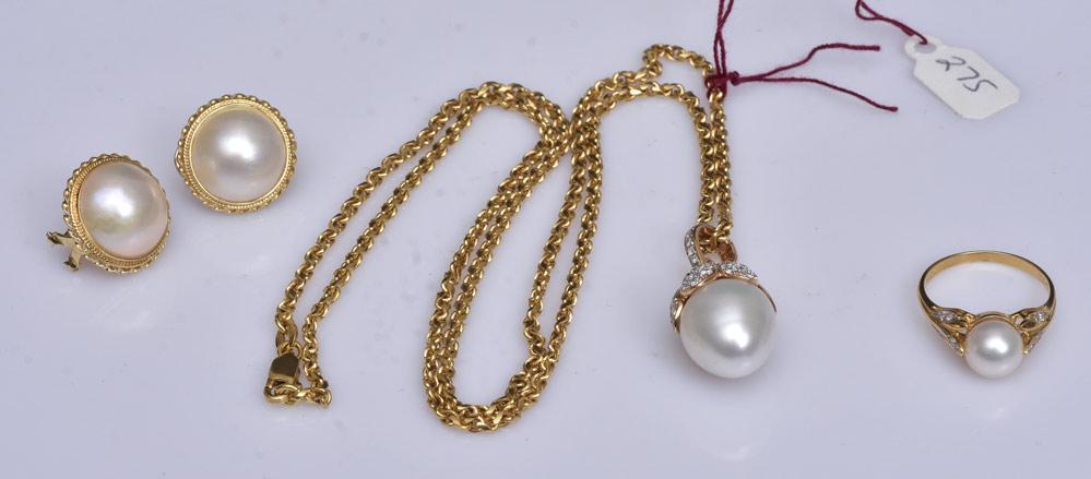 Group of Gold Pearl Jewelry (1 of 1)