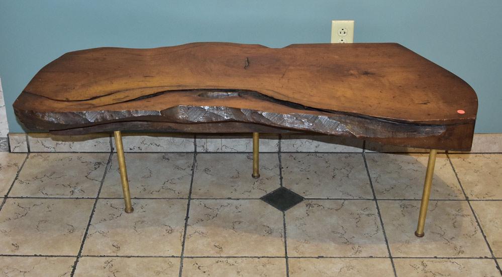 Burl Walnut Coffee Table (1 of 3)