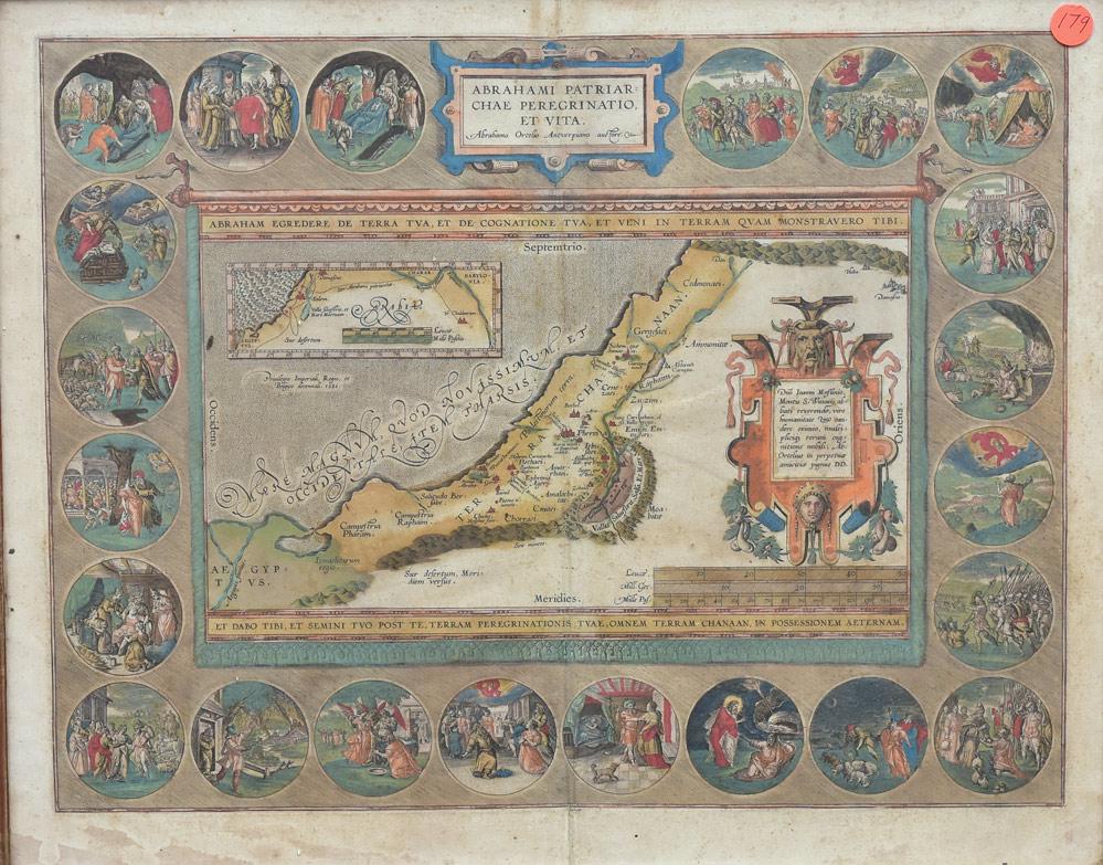 Abraham Ortelius: Antique Map of the Holy Land (1 of 2)