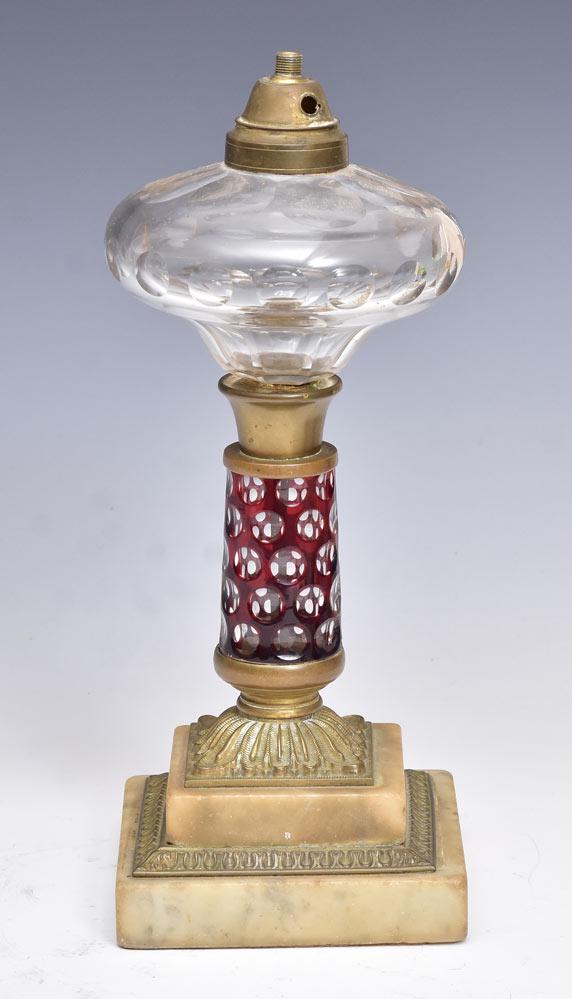 Victorian Cut to Clear Lamp (1 of 1)