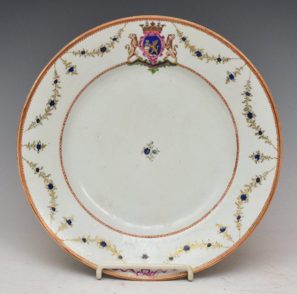 Chinese Export Armorial Plate (1 of 1)