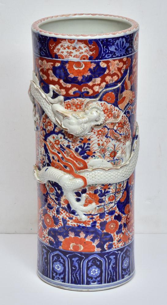 Japanese Imari Umbrella Stand (1 of 2)