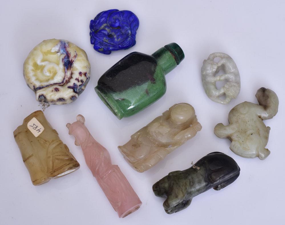 Chinese Jade and Hardstone Carvings (9) (1 of 7)